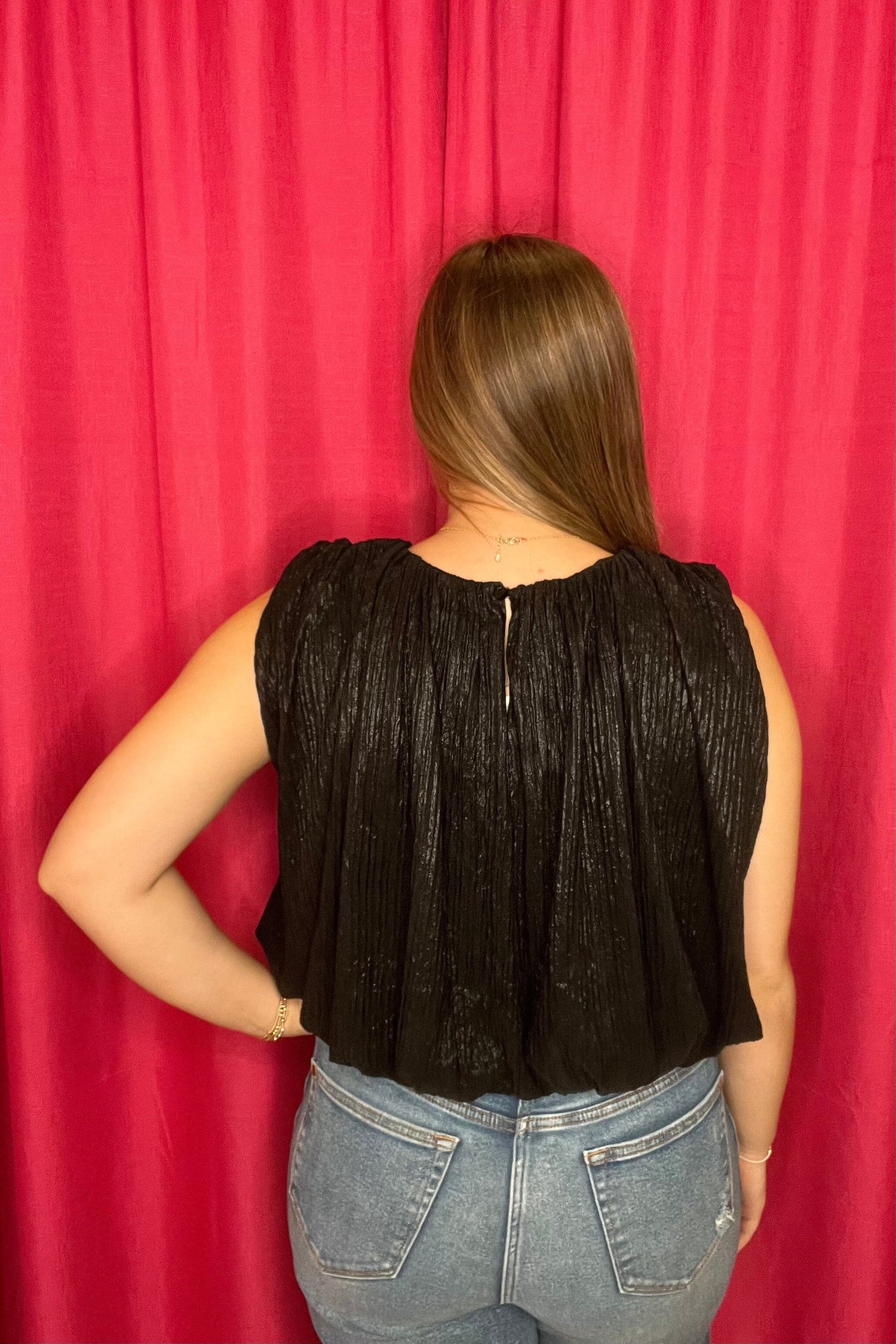 Sleeveless Bubble Top JR TOP DRESSY GLAM 