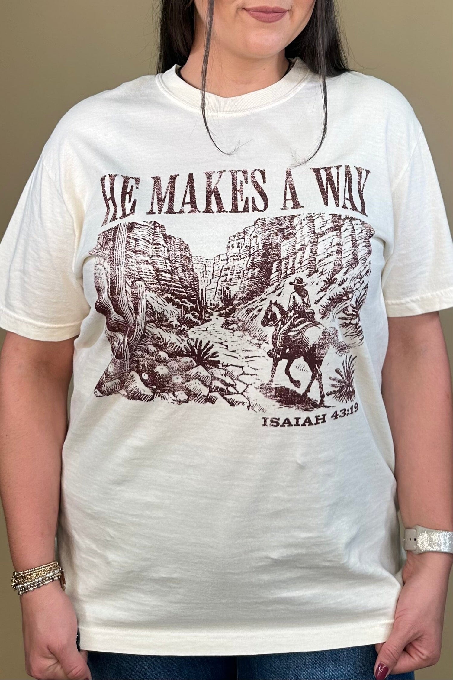 He Makes A Way Tee MISSY BASIC KNIT:~~Unassigned~~ DEARHEART 