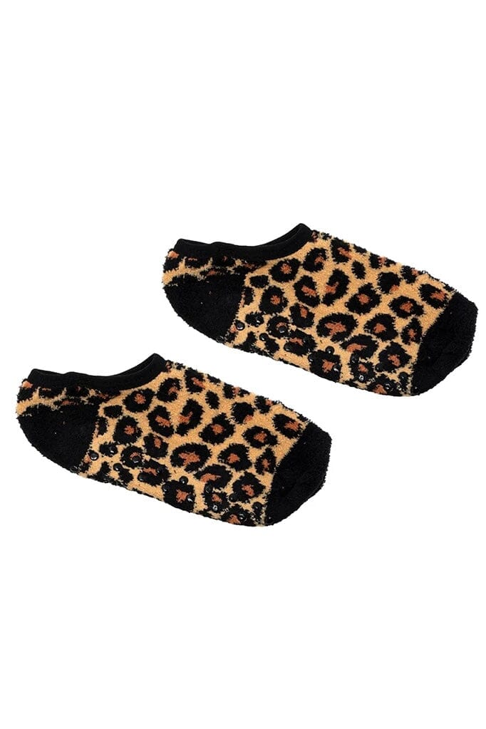 Animal Print Fuzzy Slipper Sock GIFT/OTHER:UNDER LIVINGROYAL 