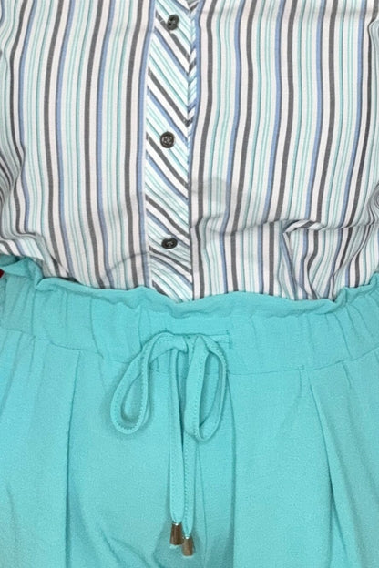 Flowy Short with Drawstring Waist BOTTOMS CREATION 
