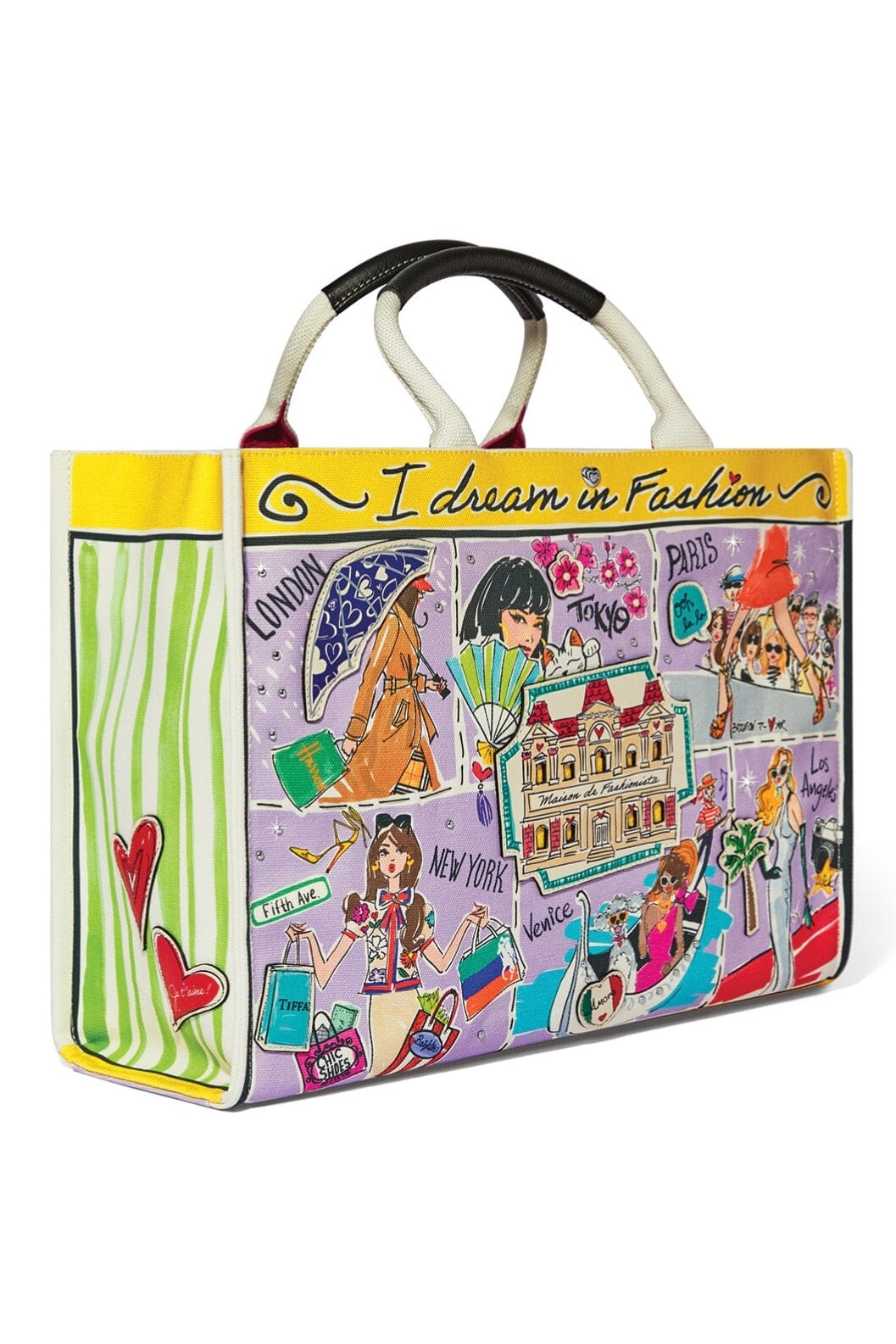 Fashionista Wanderlust Large Cavas Tote BHANDBAGS Brighton Collectables 