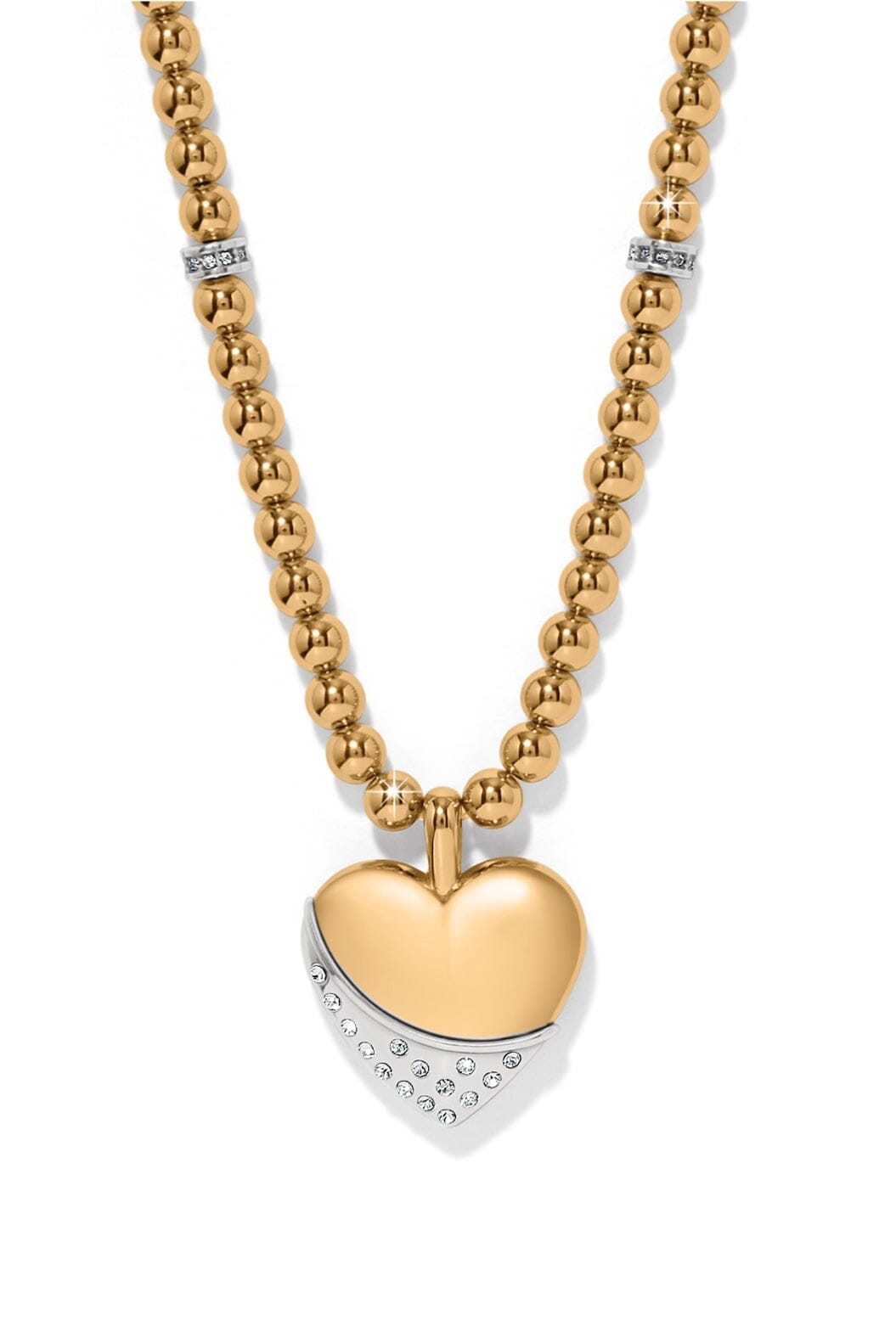 Meridian Petite Wave Gold leeHeart Necklace BJEWELRY Brighton Collectables