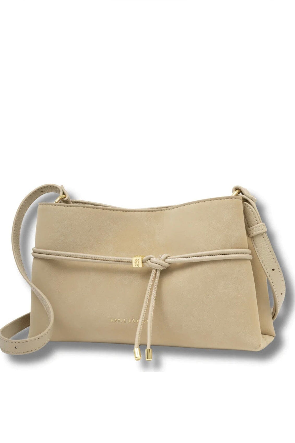Lori Crossbody Bag -Desert Sand Suedette HANDBAGS KATIE LOXTON 