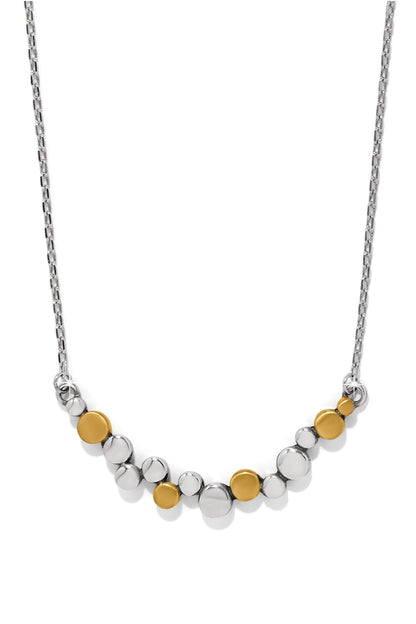 Pebble Edge Crescent Bar Necklace BJEWELRY Brighton Collectables 