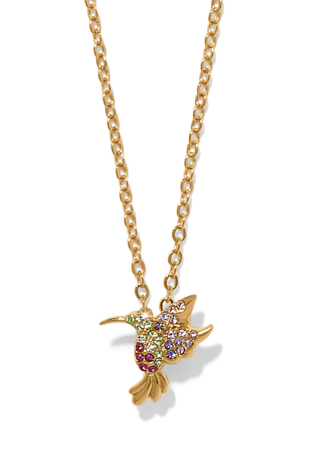 Enchanting Gem Hummingbird Necklace BJEWELRY Brighton Collectables 