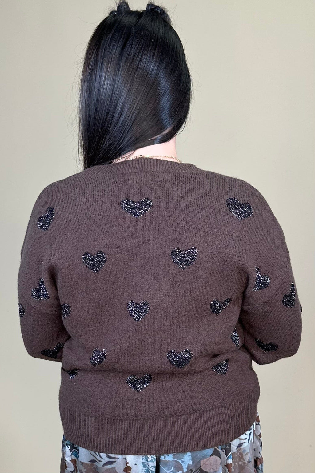 Heart Knitted Sweater SWEATER:~~Unassigned~~ MOLLY BRACKEN 