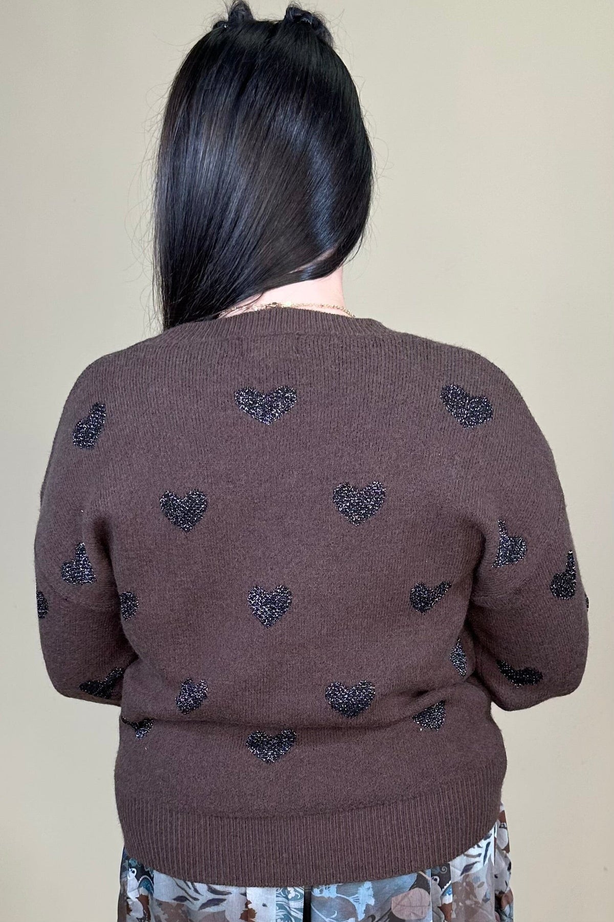 Heart Knitted Sweater SWEATER:~~Unassigned~~ MOLLY BRACKEN 