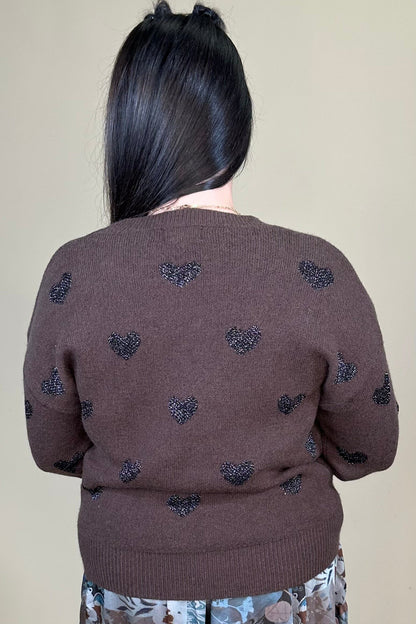 Heart Knitted Sweater SWEATER:~~Unassigned~~ MOLLY BRACKEN 