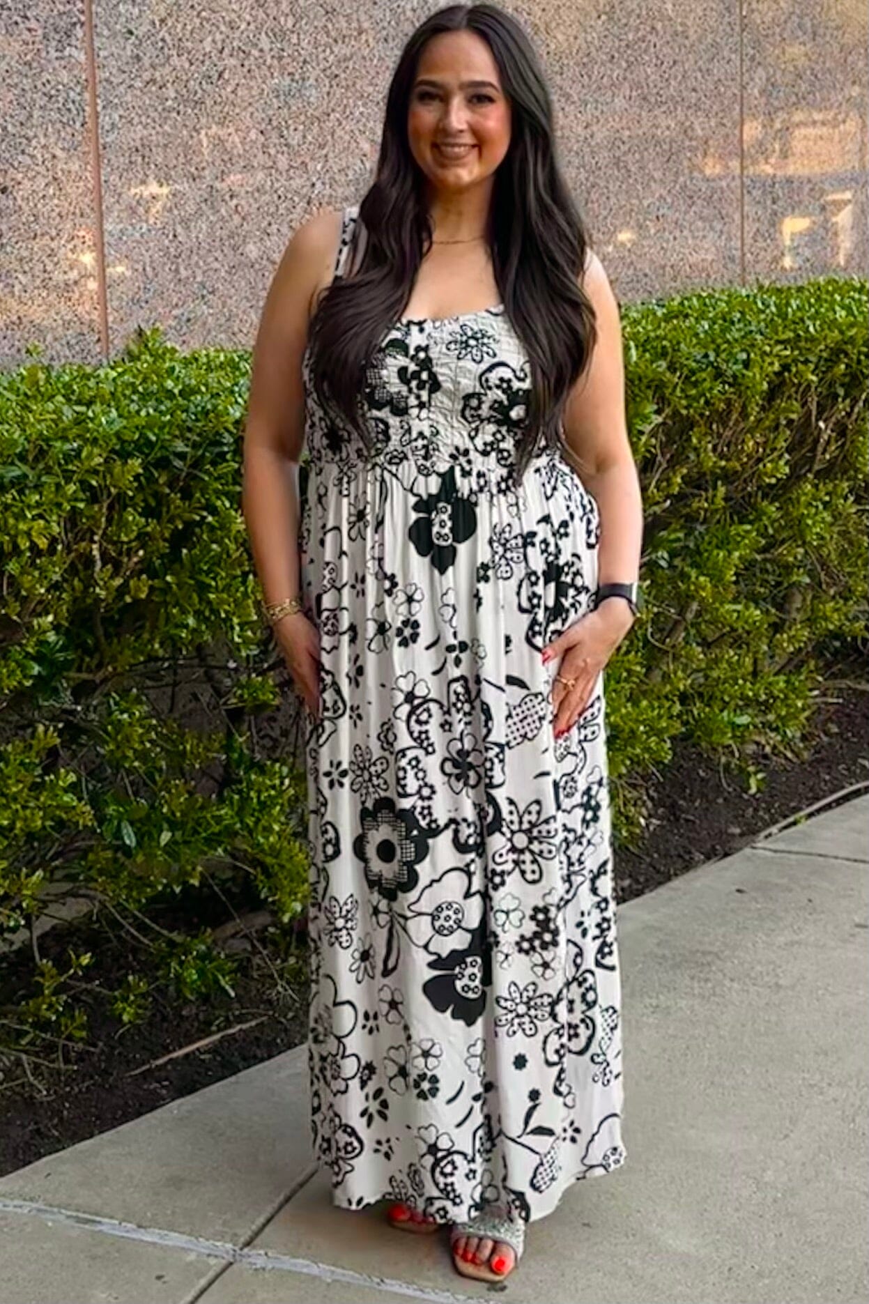 Bra Friendly Dress w/Smocked Bodice DRESS TRIBAL 