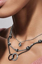 Black & Silver Meridian Petite Short Necklace BJEWELRY LEEGIN-BRIGHTON 