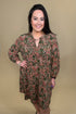 Printed Dress w/V-Neck DRESS DEAR SCARLETT 