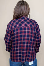 Long Sleeve Plaid Button Down MISSY TOP SPECIAL ZAC & RACHEL 