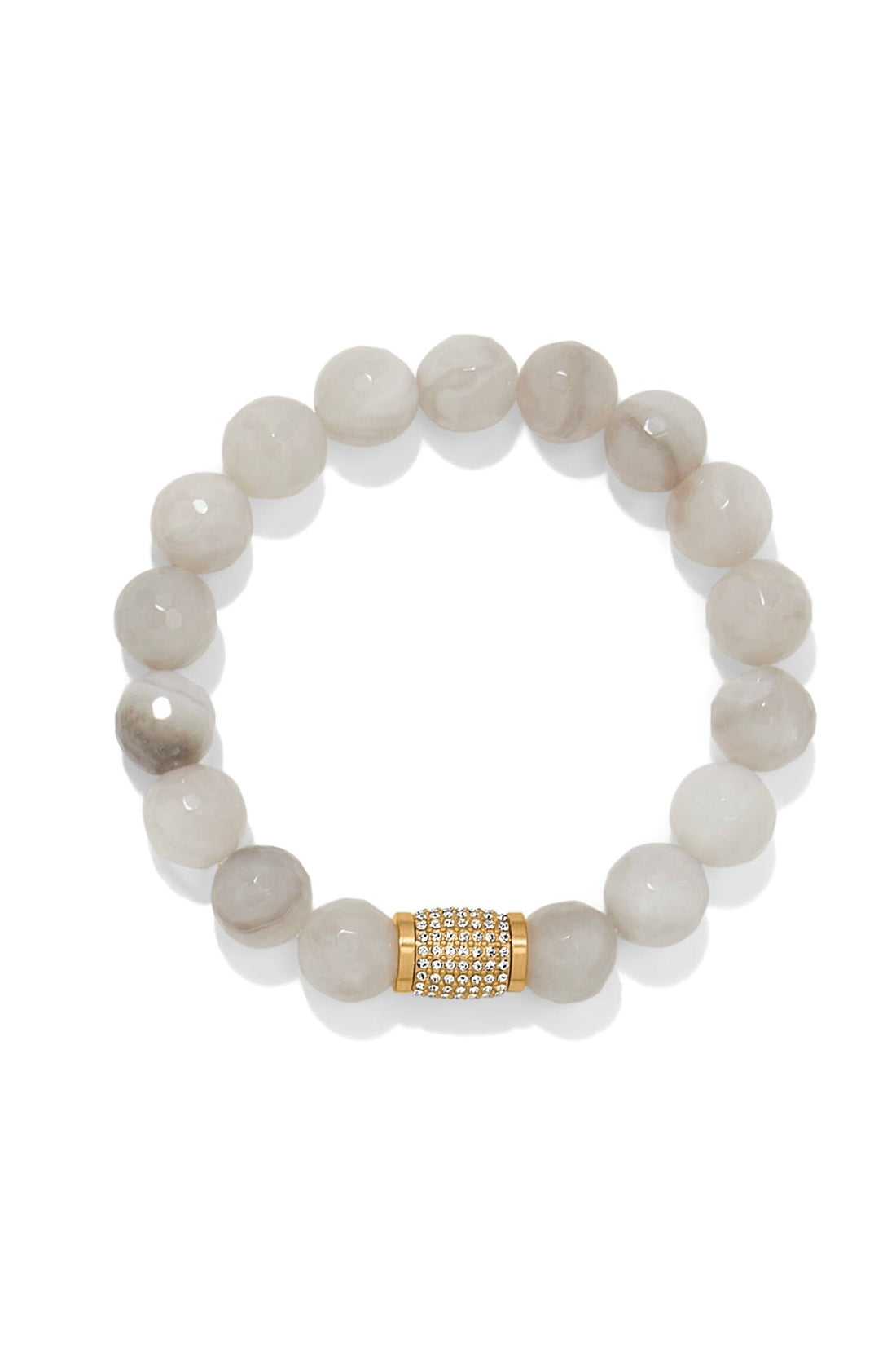 Meridian Solis Bead Stretch BraceletWhite BJEWELRY Brighton Collectables