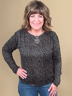 Long Sleeve Shirred Knit Top MISSY TOP SPECIAL:~~Unassigned~~ LIVERPOOL 