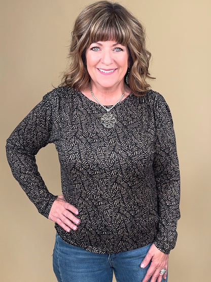 Long Sleeve Shirred Knit Top MISSY TOP SPECIAL:~~Unassigned~~ LIVERPOOL 