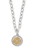 Mosaic Round Two Tone Pendant Necklace BJEWELRY Brighton Collectables 