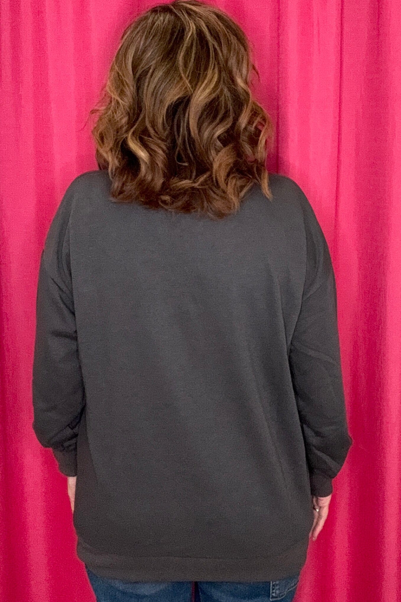 Long Sleeve Crew Neck w/Fall Patches JRTOP CASUAL TOP JESS LEA 