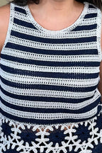 Contrast Sleeveless Crochet Top MISSY TOP SPECIAL CHARLIEB 