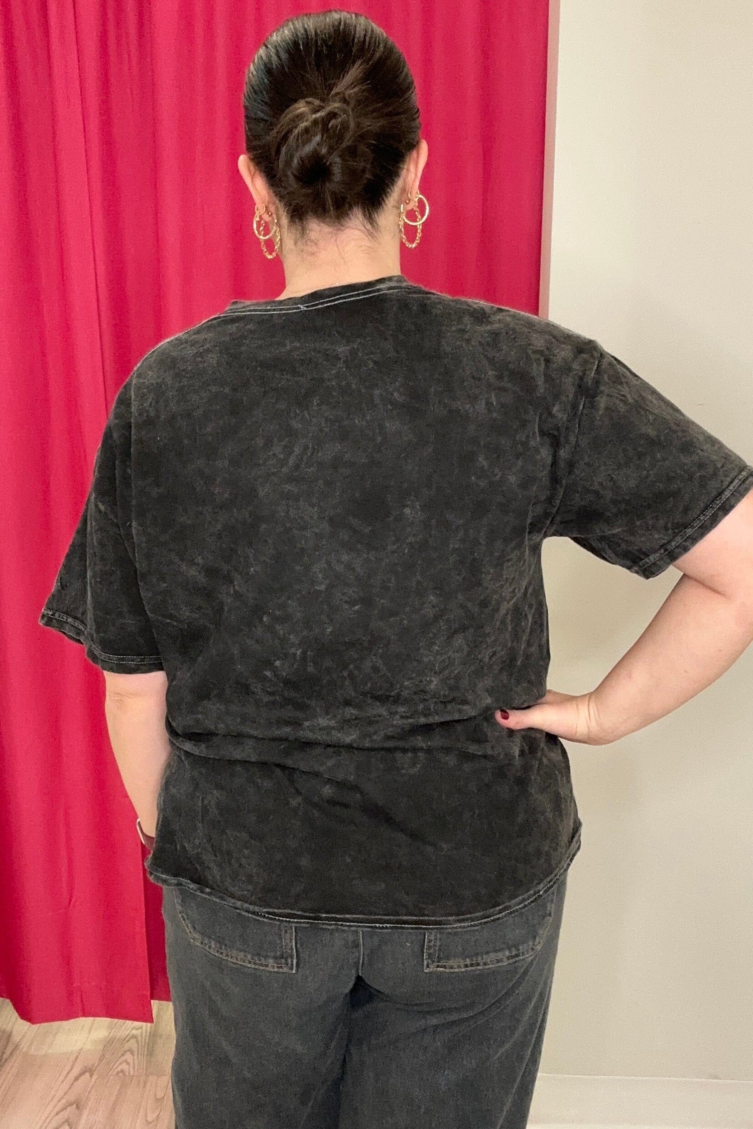 Short Sleeve Cowboy Take Me Away Tee MISSY BASIC KNIT SUGAR STITCH 