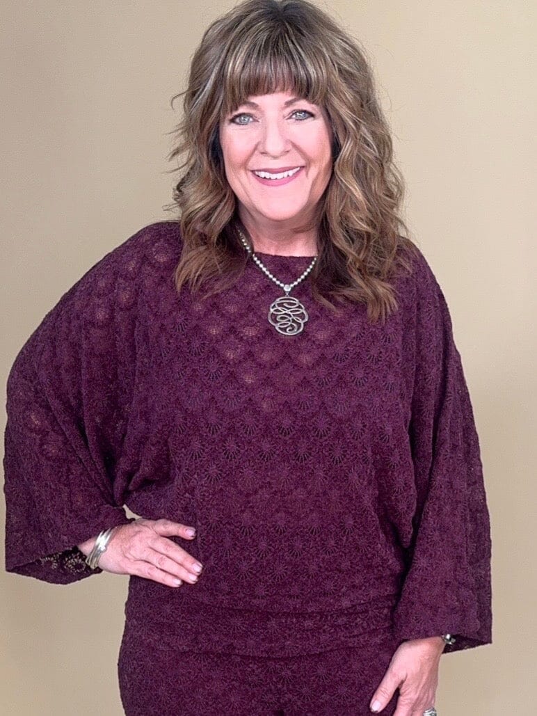 Boho Long Sleeve Lace Top JR TOP DRESSY:~~Unassigned~~ EASEL 