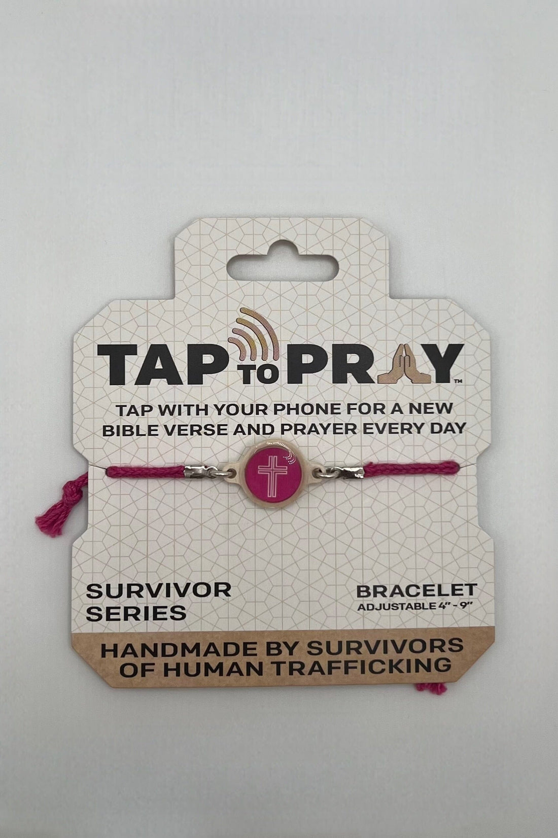 DragonFruit Cross Tap to Pray Bracelet GIFT/OTHER VERSIBLE 