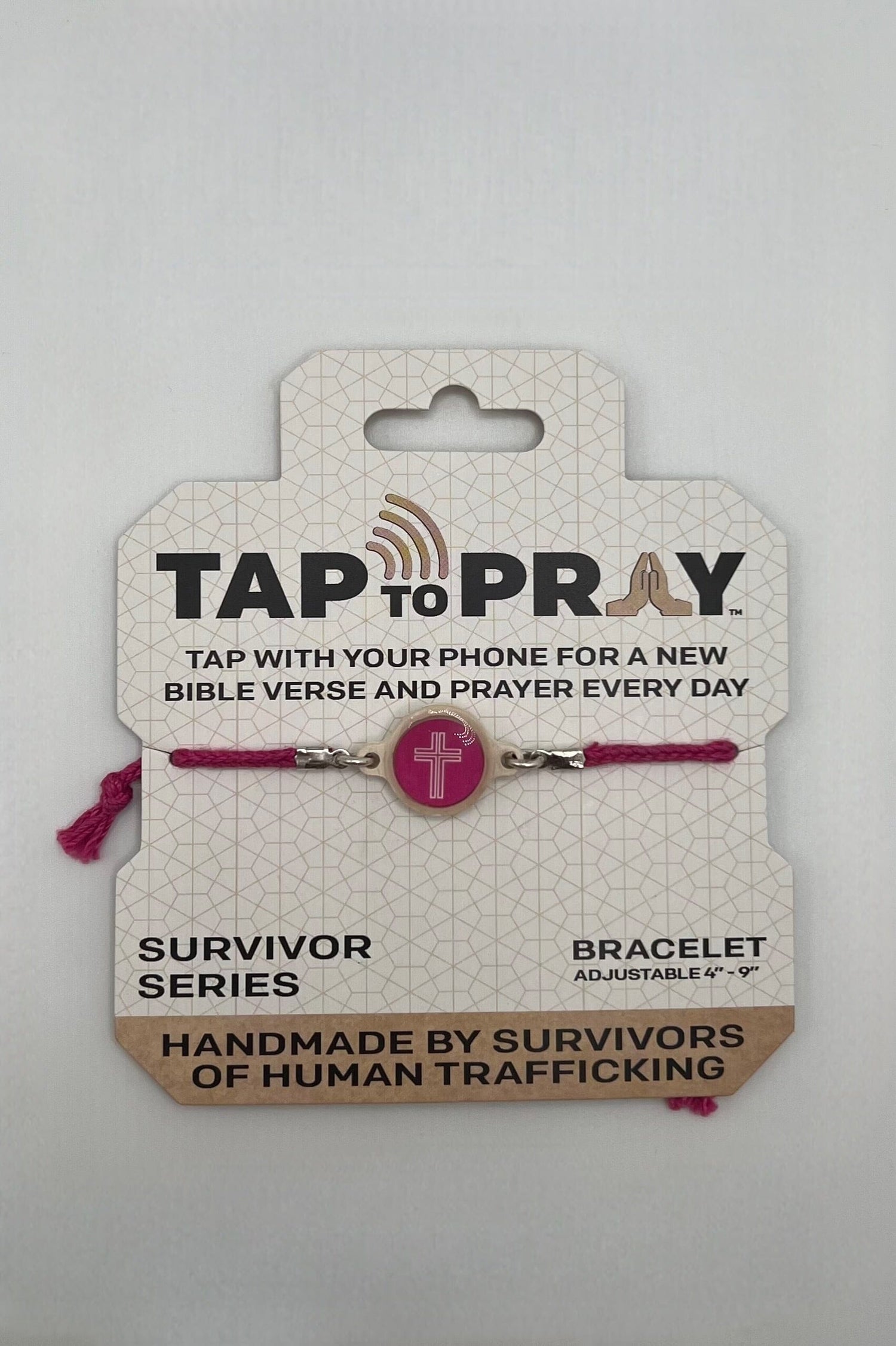 DragonFruit Cross Tap to Pray Bracelet GIFT/OTHER VERSIBLE 