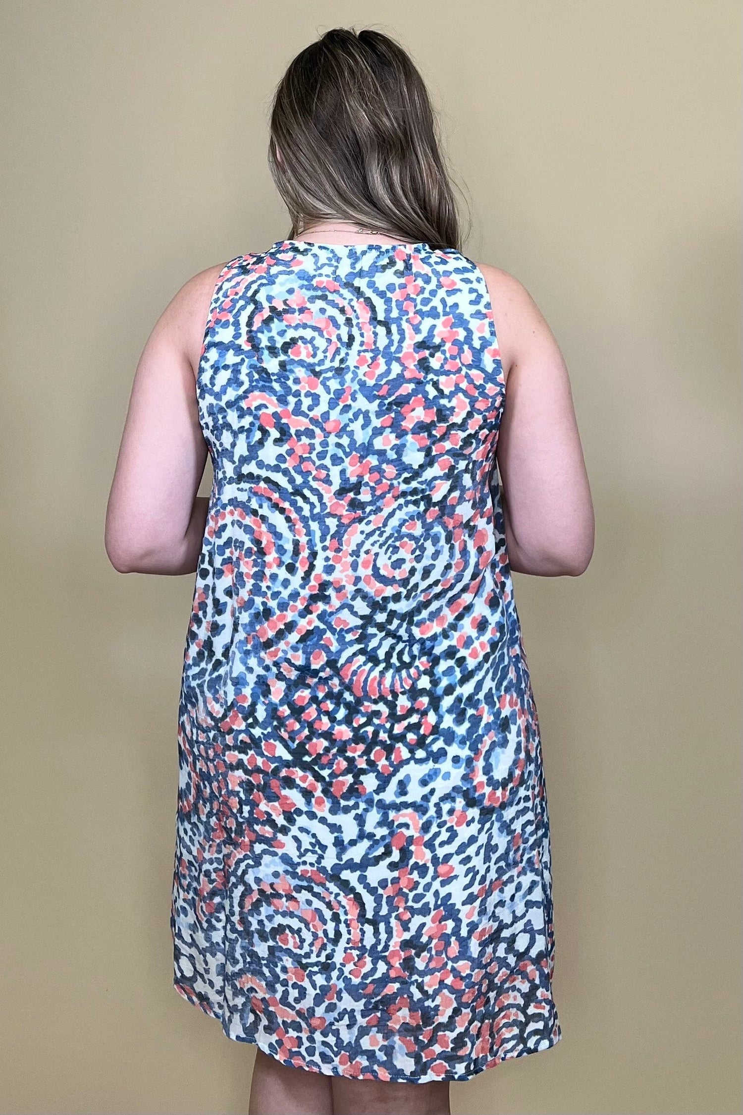 Sleeveless Dress w/Gathered Collar DRESS ZAC &amp; RACHEL 