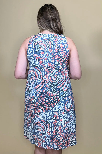 Sleeveless Dress w/Gathered Collar DRESS ZAC &amp; RACHEL 