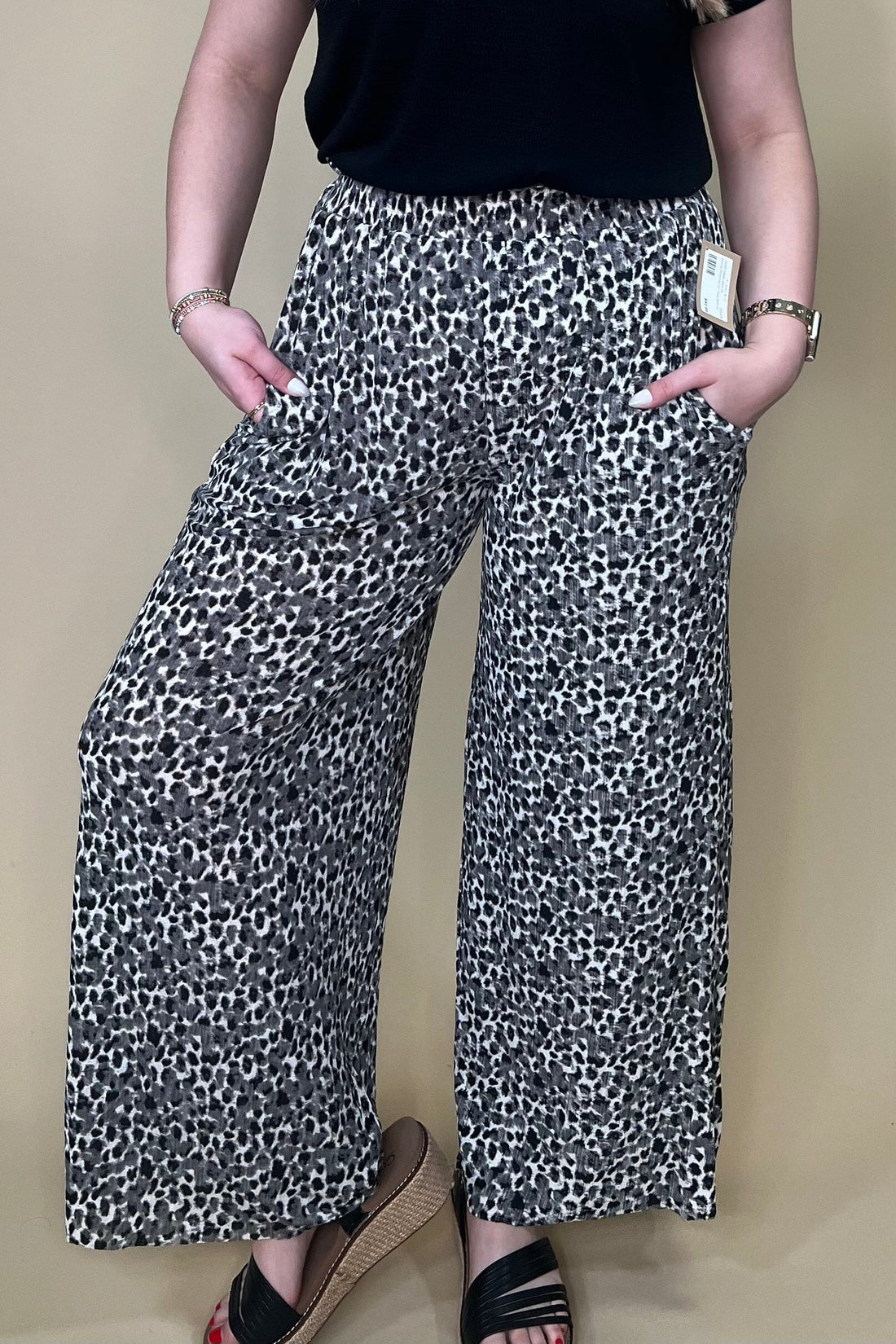 Animal Print Pull On Pant BOTTOMS VERYJ 