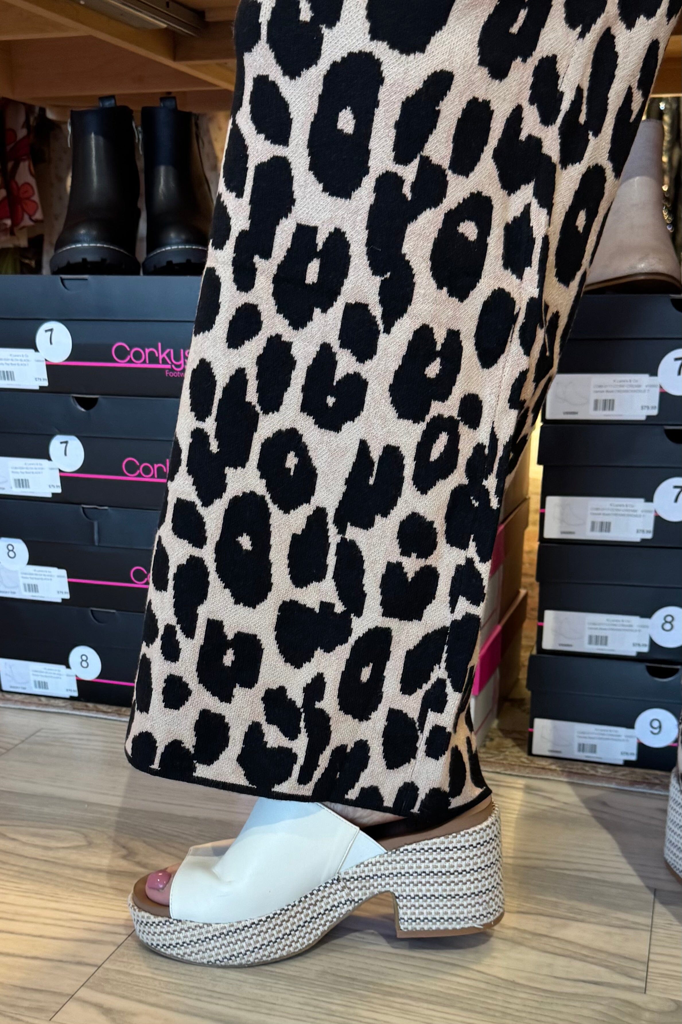 Animal Print Pull On Pant BOTTOMS ENTRO 