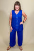 V-Neck Button Down Long Tank MISSY TOP SPECIAL CREATION 