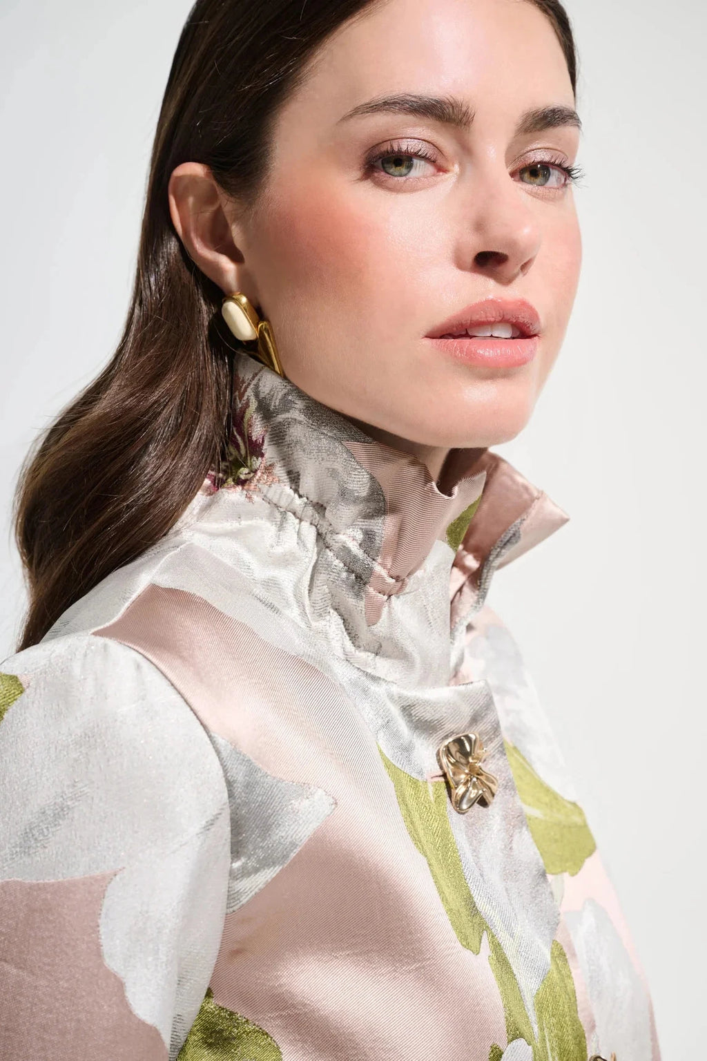 Floral Jacquard Trapeze Jacket w/Bell Sleeves MISSY TOP SPECIAL DREAMERS 