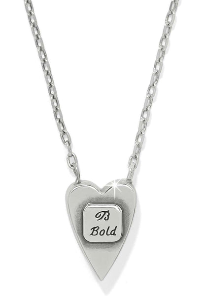 Love Messages B Bold Reversible Necklace BJEWELRY Brighton Collectables 