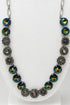 Large Rosette Rivoli Necklace in "Vitral Medium" - Silver Plated BETTERBRANDJEWELRY:~~Unassigned~~ MICHALSMARIANA 