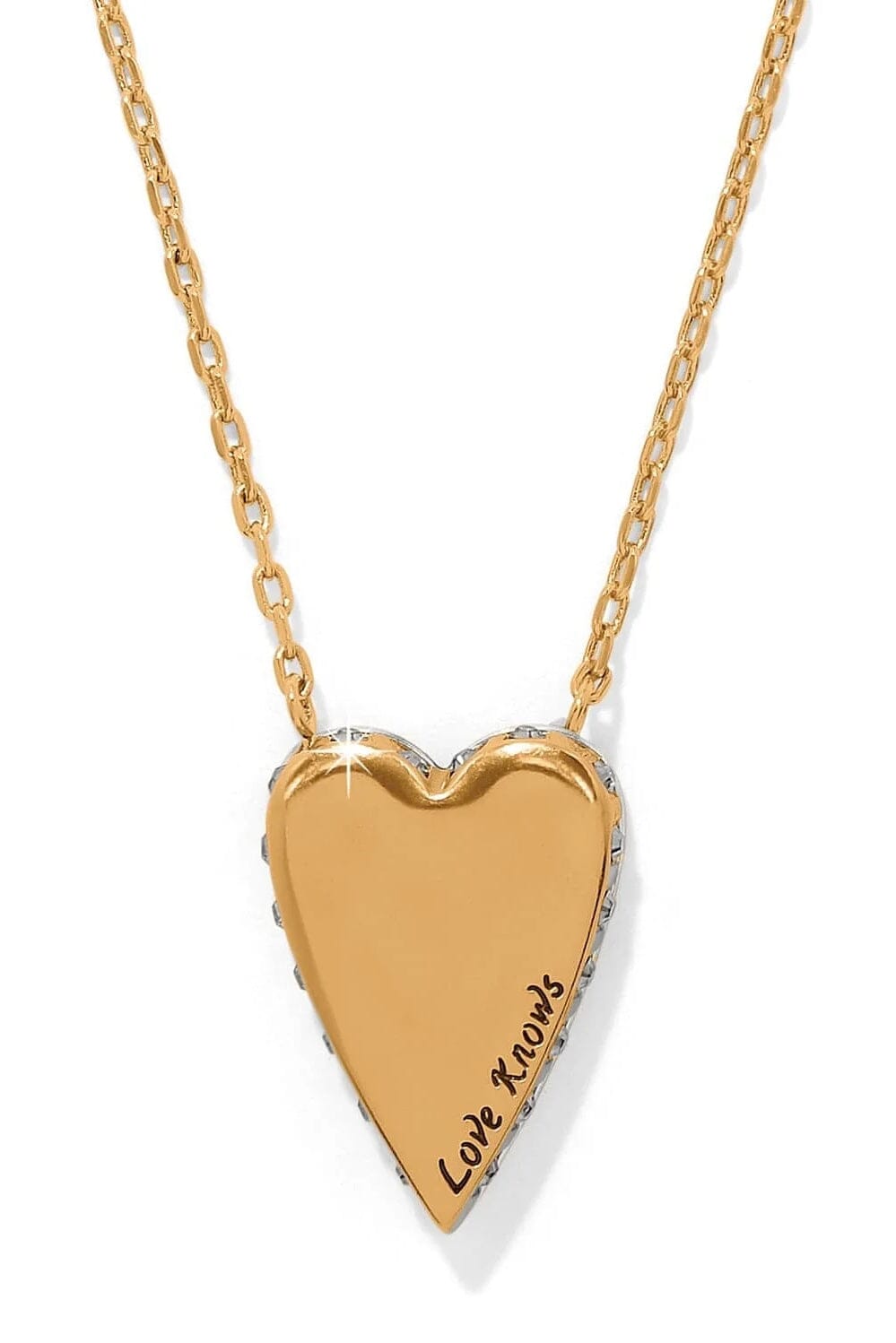Love Messages Love Knows Reversible Necklace BJEWELRY Brighton Collectables 