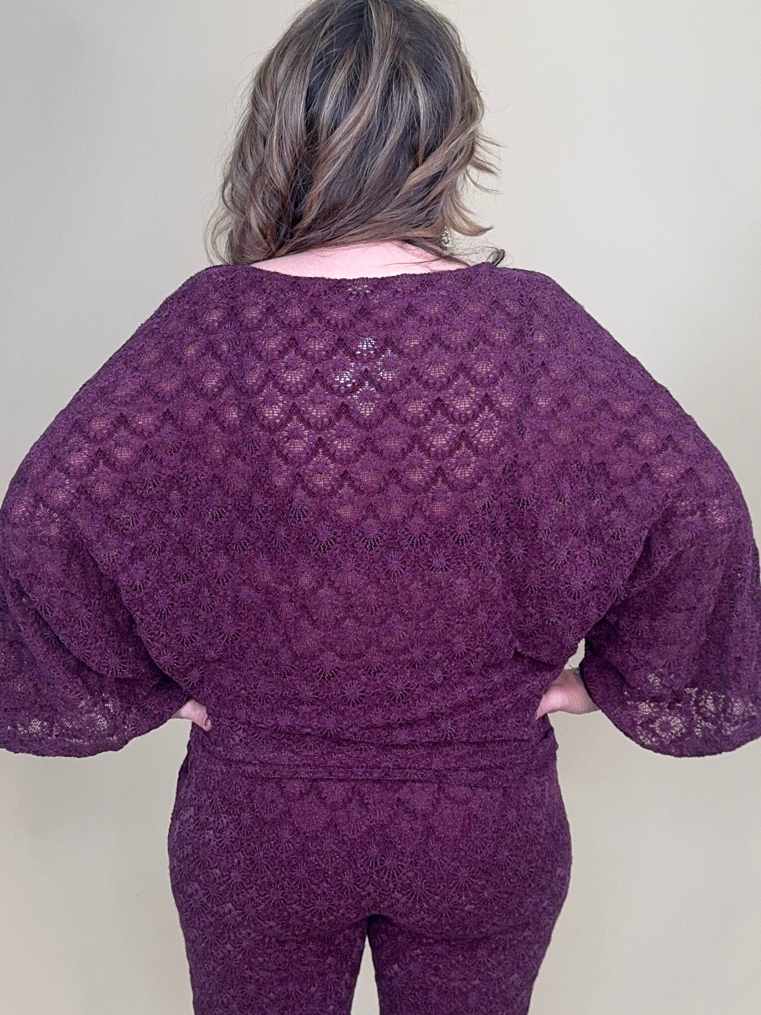 Boho Long Sleeve Lace Top JR TOP DRESSY:~~Unassigned~~ EASEL 