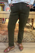High Waist Aurora Weekender Garment Dyed Cuffed BOTTOMS JUDY BLUE 