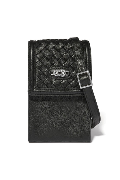 Black Interlok Braid Phone Organizer BHANDBAGS Brighton Collectables 
