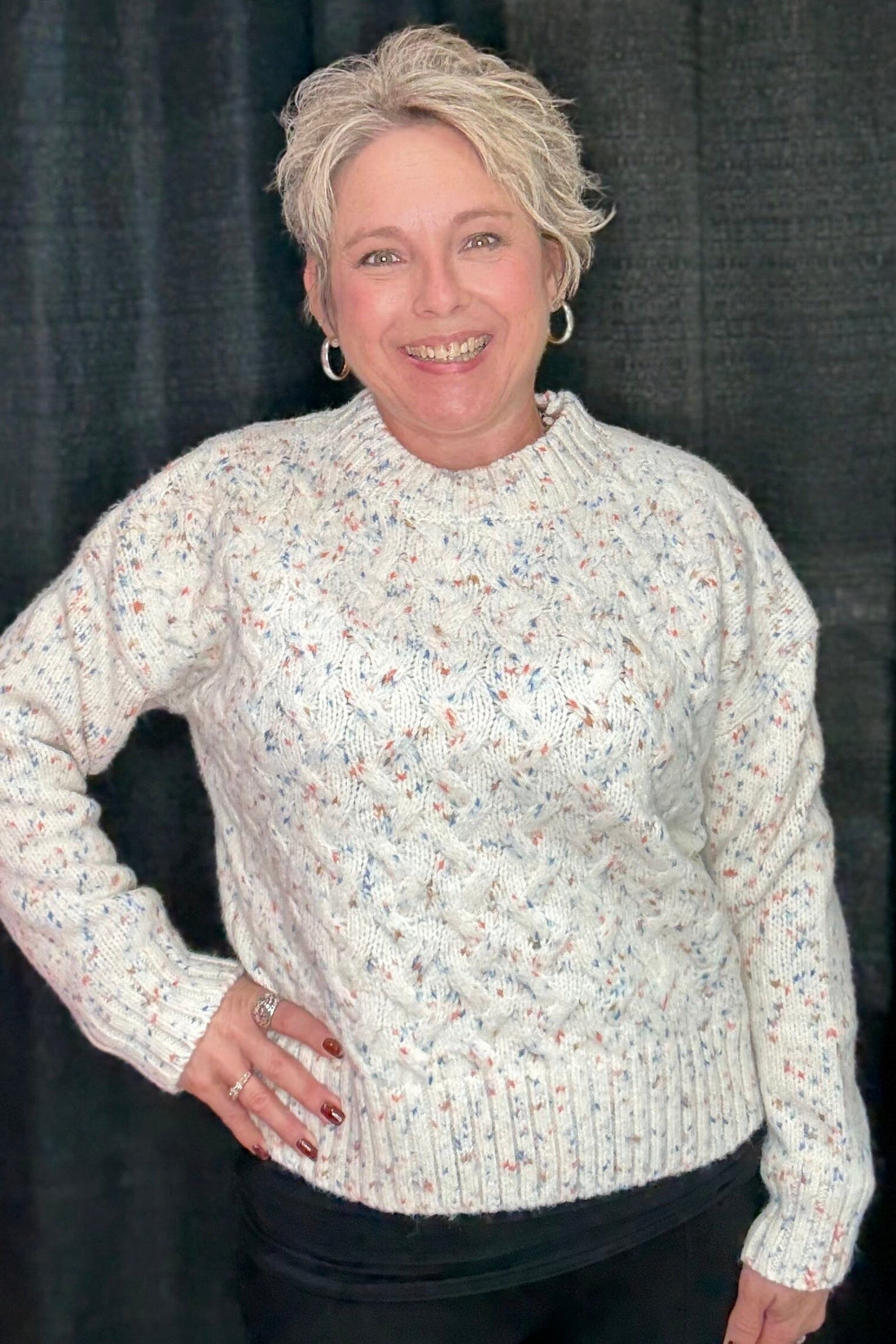 Funfetti Long Sleeve Sweater SWEATER KEREN HART