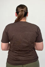 Camo & Pearl Cross Tee MISSY BASIC KNIT:~~Unassigned~~ REBELROSE/ATTITUDETEES 
