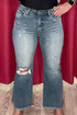 High Rise Crop FLare JEANS RISEN 