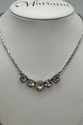 Five Stone Halo Pendant in "On A Clear Day" BETTERBRANDJEWELRY Mariana 