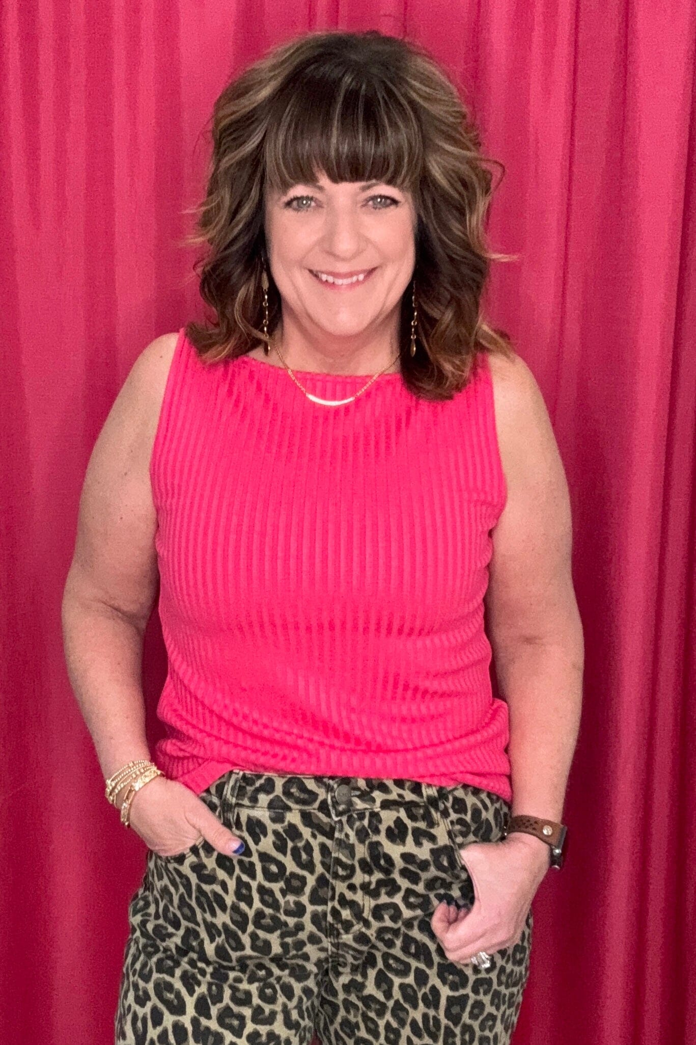 Sleeveless Boat Neck MISSY BASIC KNIT Liverpool DIVAPINK XS 