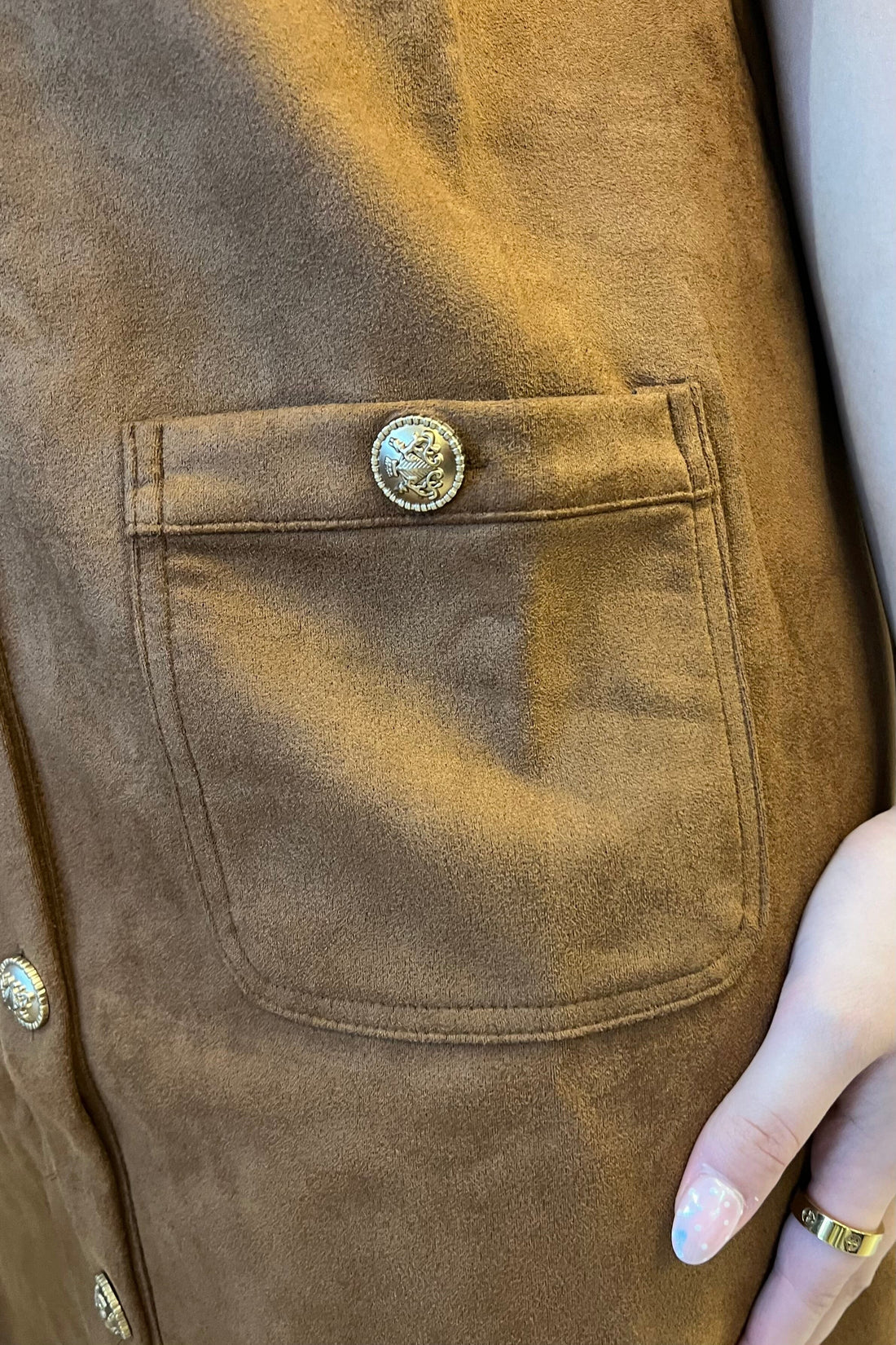 Vest Dress w/Gold Buttons &amp; Pockets DRESS JODIFL 