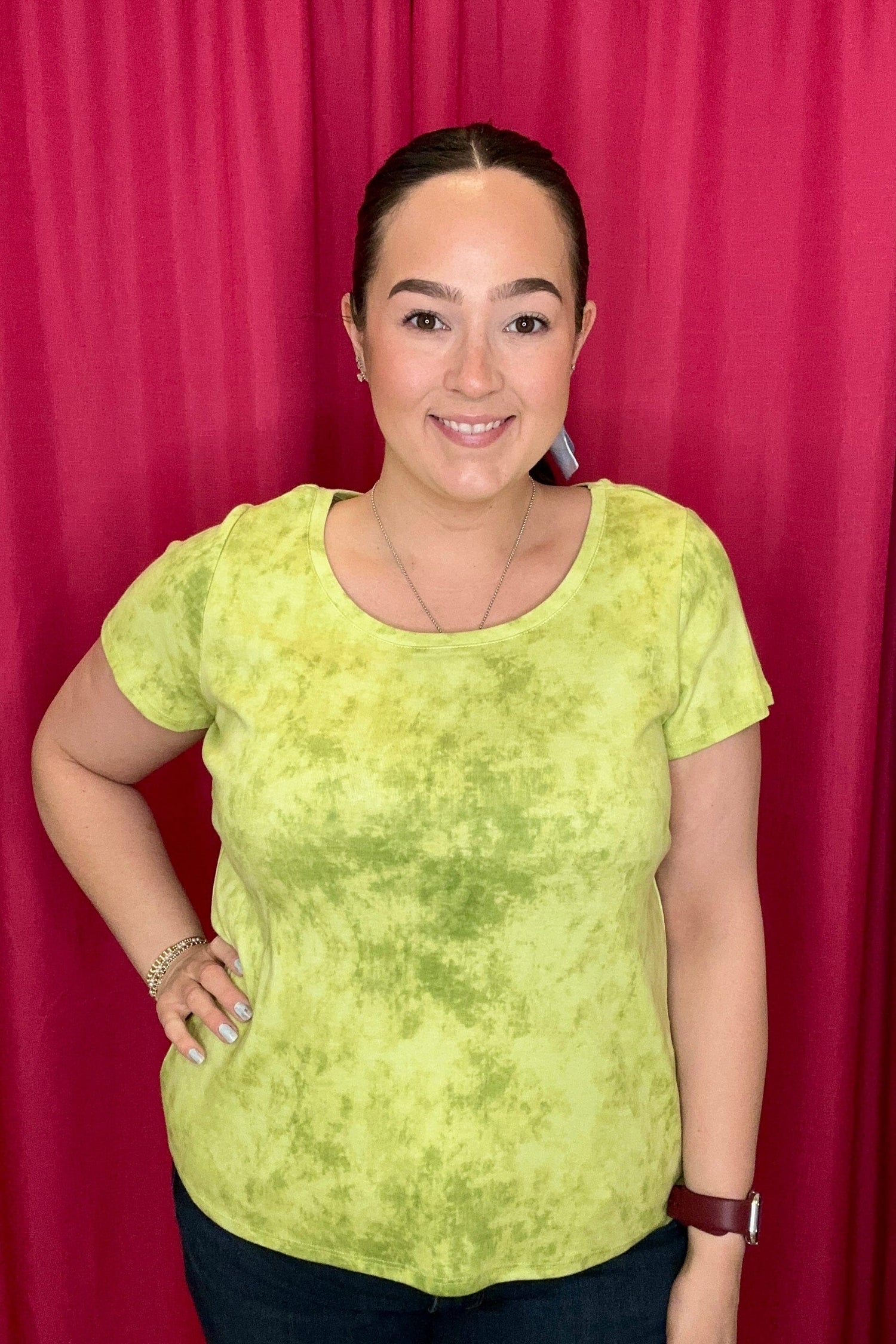 Cozy Rib Marble Short Sleeve Tee MISSY BASIC KNIT HABITAT 