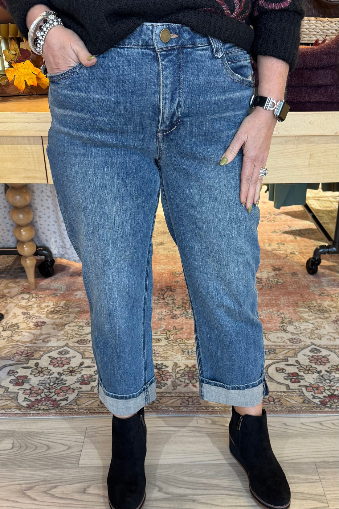 Ab Solution High Rise Boyfriend JEANS DEMOCRACY
