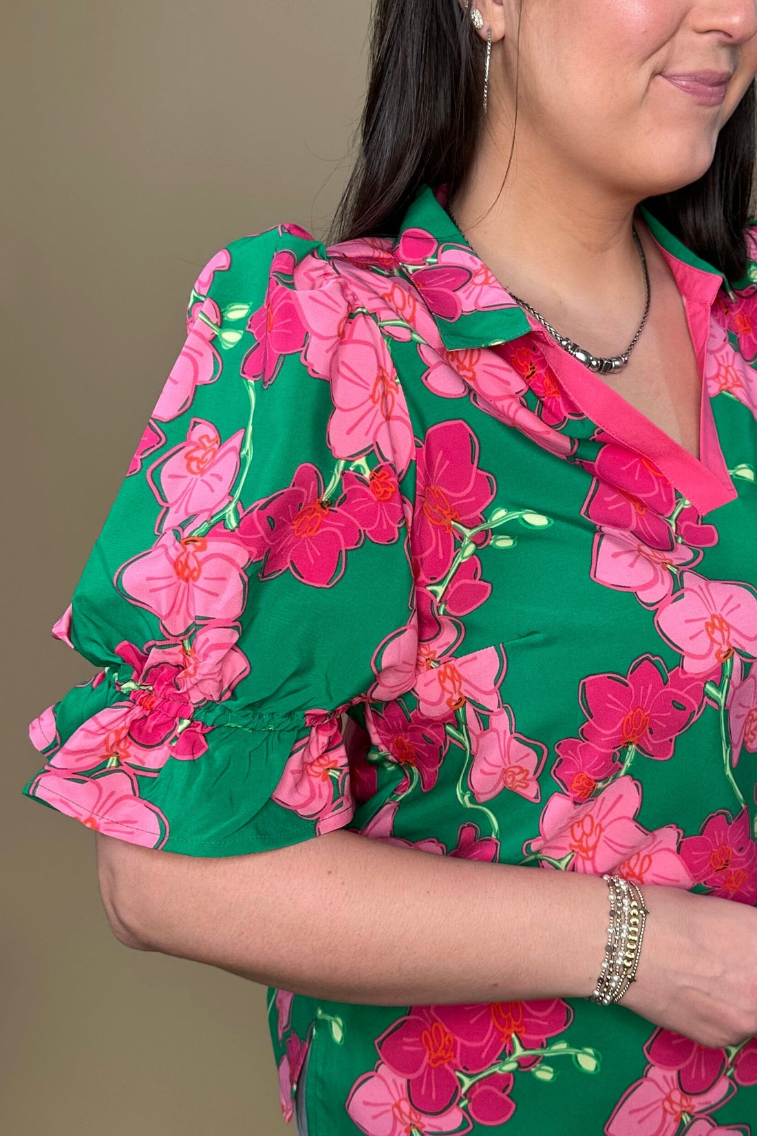 Jessica Short Ruffle Sleeve Top JR TOP DRESSY MARYSQUARE 