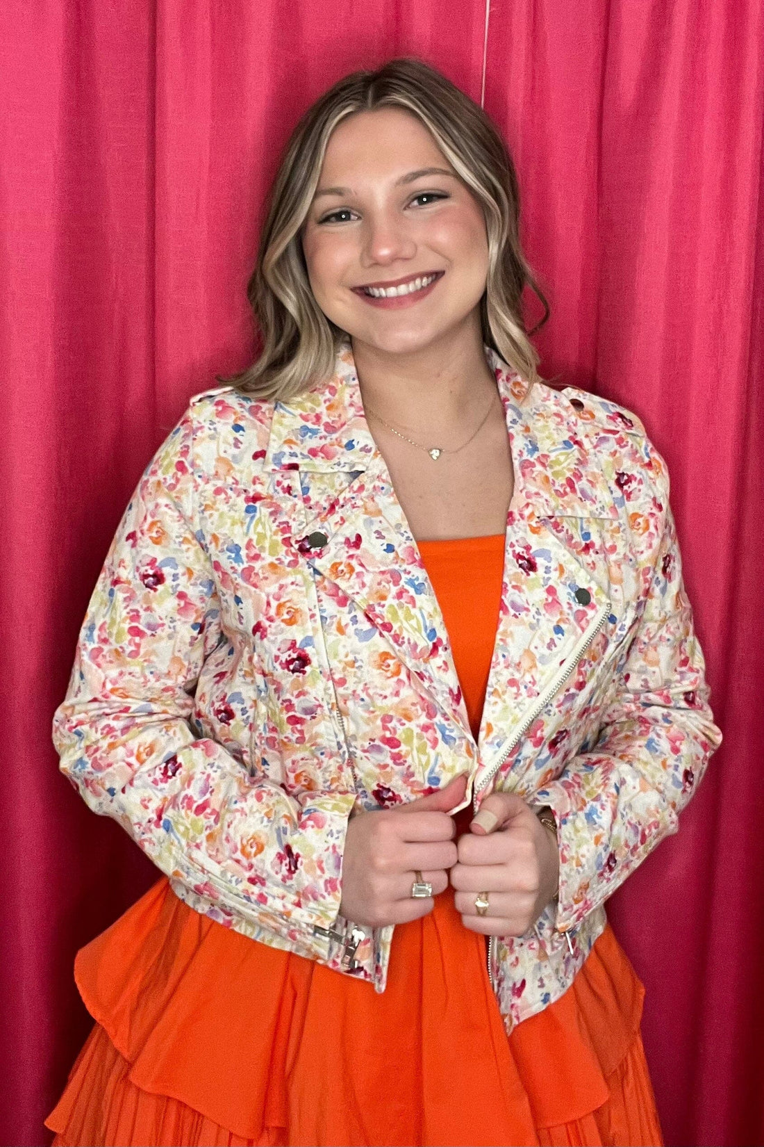 Long Sleeve Jacket w/Zipper Closure and Pockets OUTFIT COMPLETER WHOLESALE FASHION TRENDS