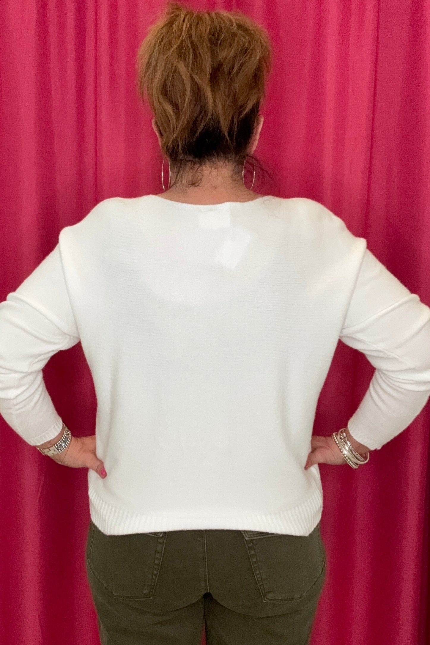 Soft Daisy Embroidered Sweater JRTOP CASUAL TOP ALLIE &amp; ROSE 