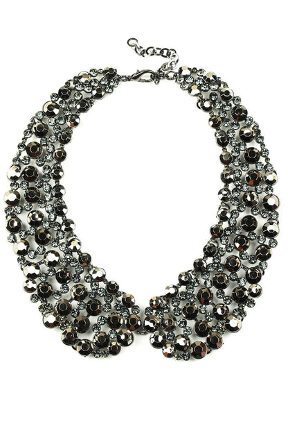 Crystal Collar JEWELRY BLINGAGOGO BLK 